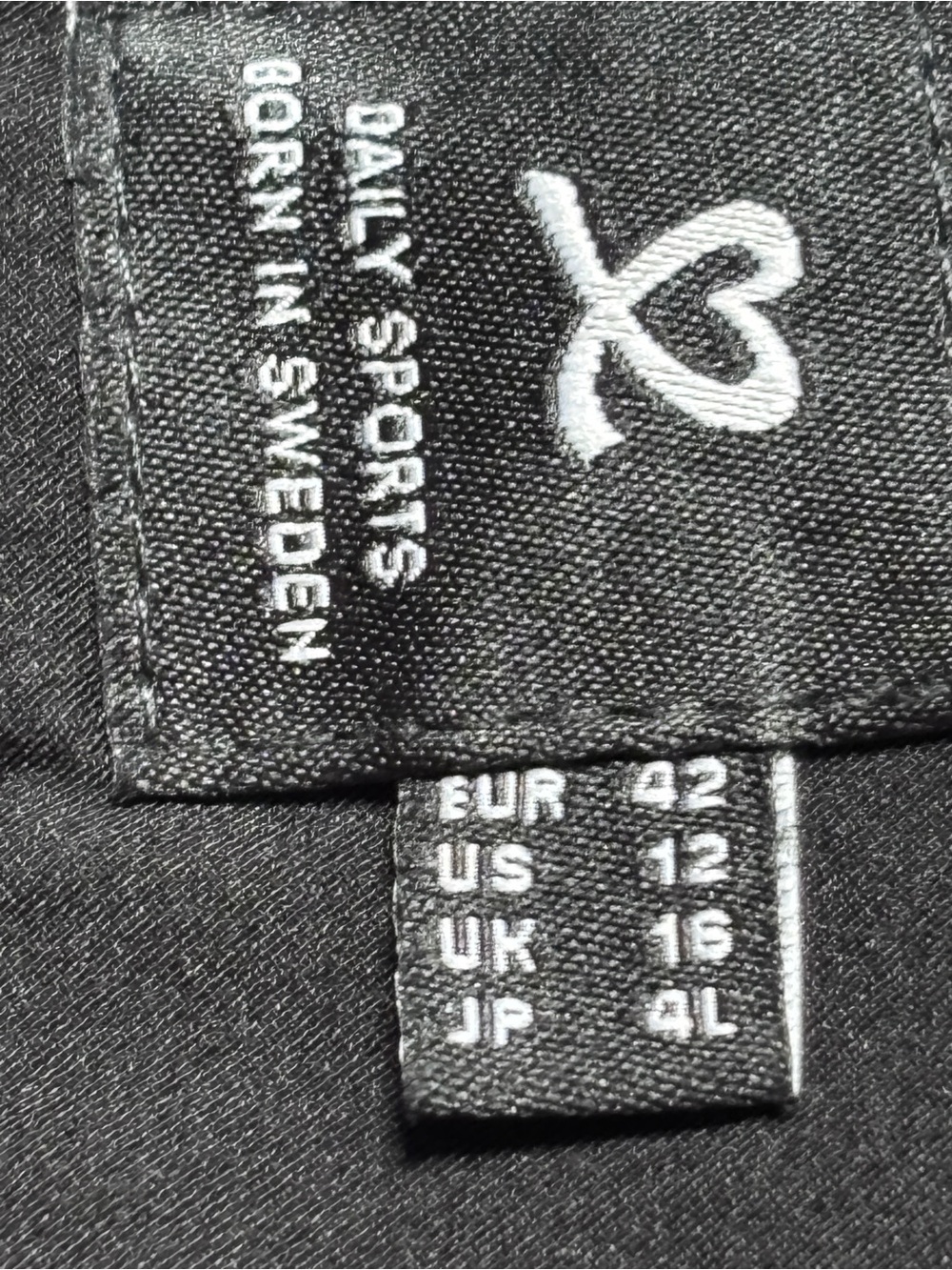 Daily Sports Born in Sweden Black Miracle Skort with Gold zipper/ buttons. - Picture 14 of 16